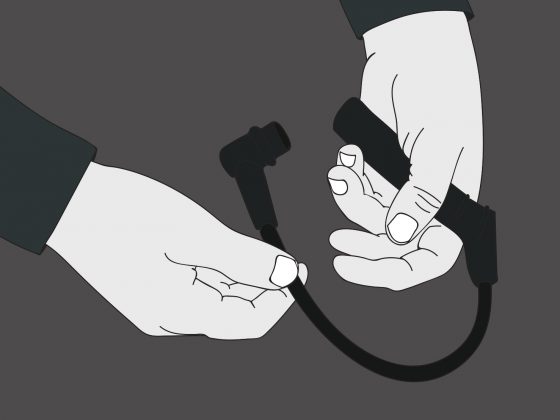 A draft of an ignition cable