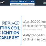Replace ignition coil and ignition cable set