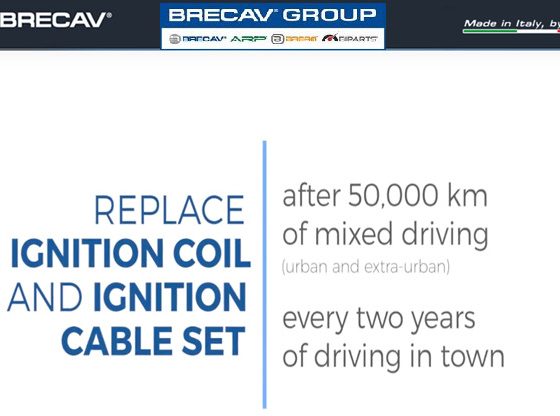 Replace ignition coil and ignition cable set